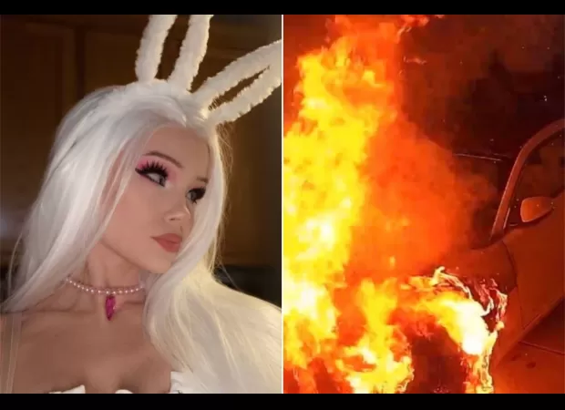 A Twitch star shares story of fan's extreme act of traveling 700 miles to set her car ablaze.