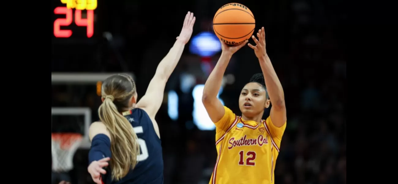 Freshman basketball star JuJu Watkins of USC breaks record for highest-scoring NCAA women's freshman player.