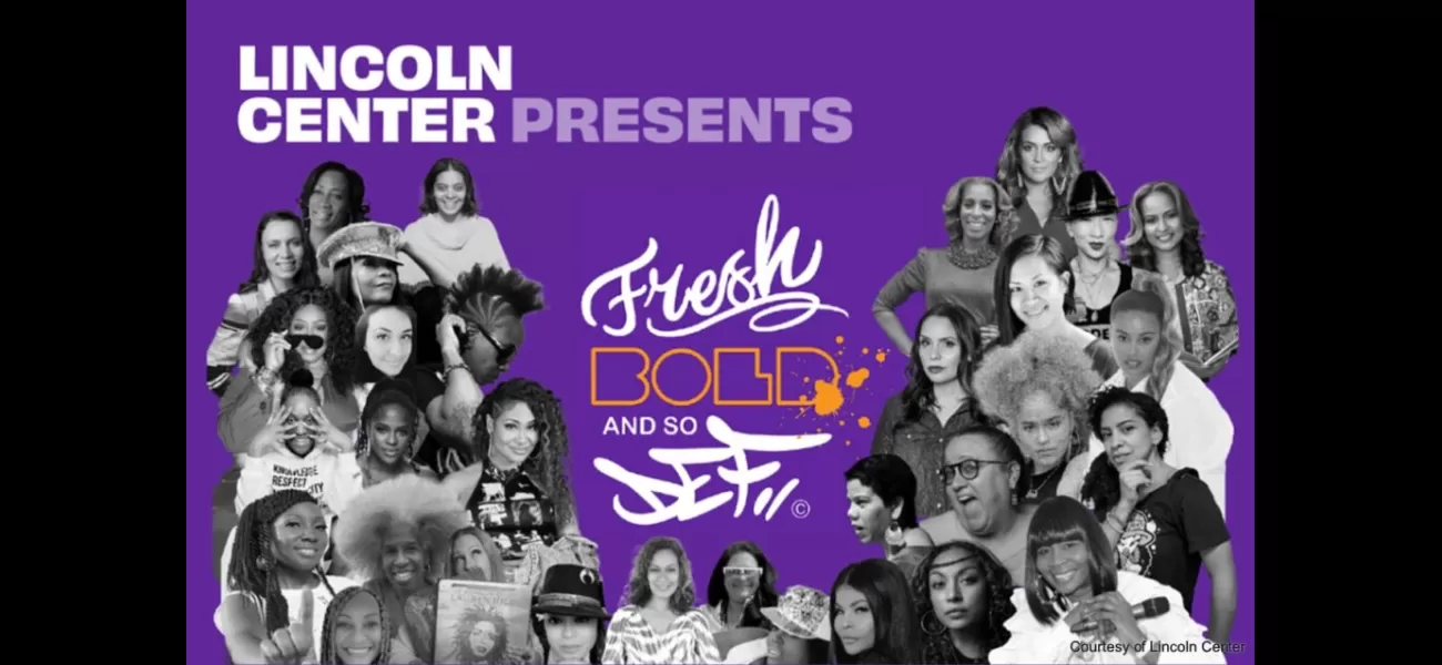 Lincoln Center in NYC honors women in hip-hop with a special tribute.