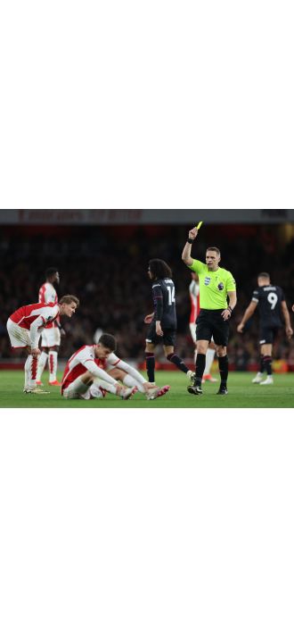 Arsenal coach Arteta is concerned about a player's disciplinary issues leading to a potential suspension.
