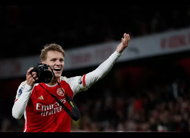 Jamie Carragher stands by his criticism of Martin Odegaard's excessive celebration after Arsenal's victory against Liverpool.