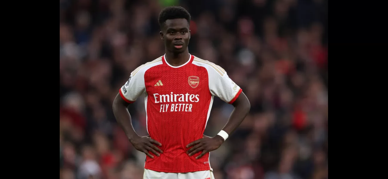 Arsenal's Bukayo Saka missing from practice ahead of game against Brighton, possibly due to injury.