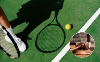 Tennis player sues school district for racism after being used as target in practice.