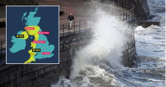 Kathleen unleashes 70mph warm continental wind, wreaking havoc in the UK.