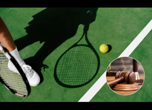 Tennis player sues school district for racism after being used as target in practice.