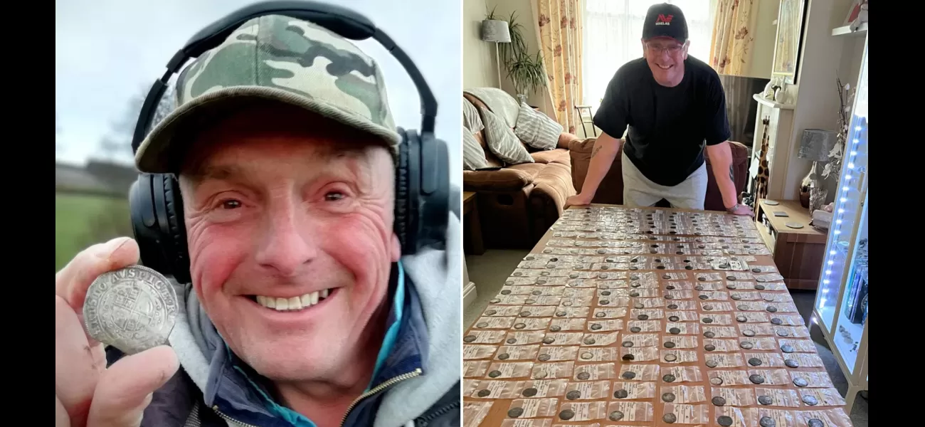 Lucky man wins metal detector, finds coins worth £23,000.