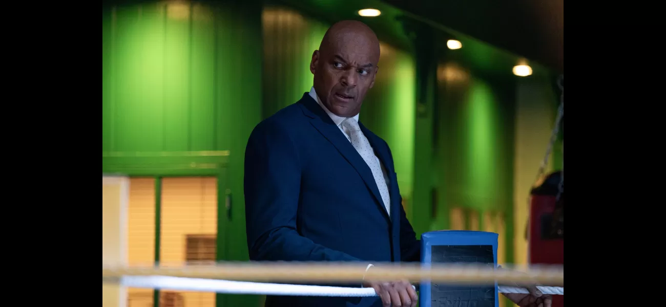 Celebrity Colin Salmon warns of character George Knight's fatal actions on EastEnders involving self harm.