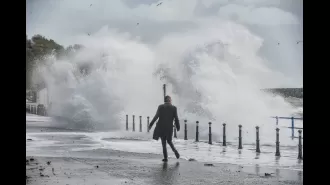 The UK has been warned of strong winds up to 70mph with a yellow weather warning in effect.