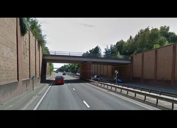 A woman passed away after falling from a bridge onto a road.