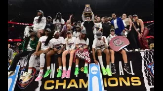 South Carolina wins national championship by defeating Iowa in a thrilling game.