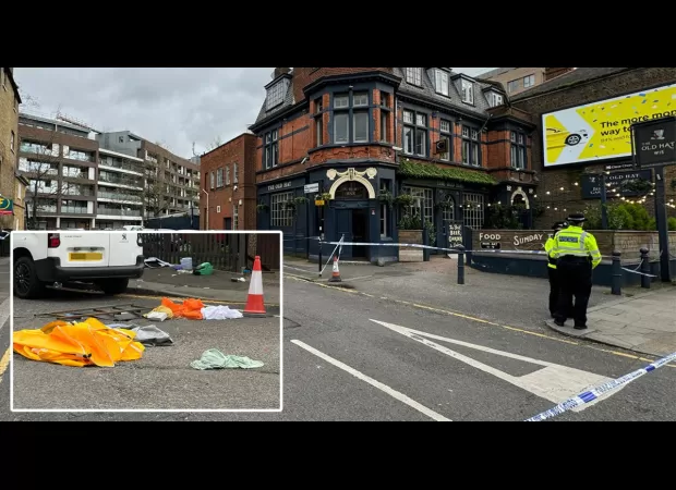 In a pub, a man was fatally stabbed during a small argument and the police are searching for the perpetrator.