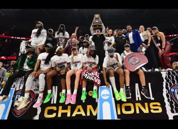 South Carolina wins national championship by defeating Iowa in a thrilling game.