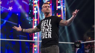 Wrestler CM Punk reacts to leaked video showing a real altercation with his WWE rival during a backstage fight.