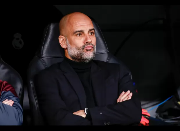 Guardiola urges Real Madrid president to address issues following Man City's draw.