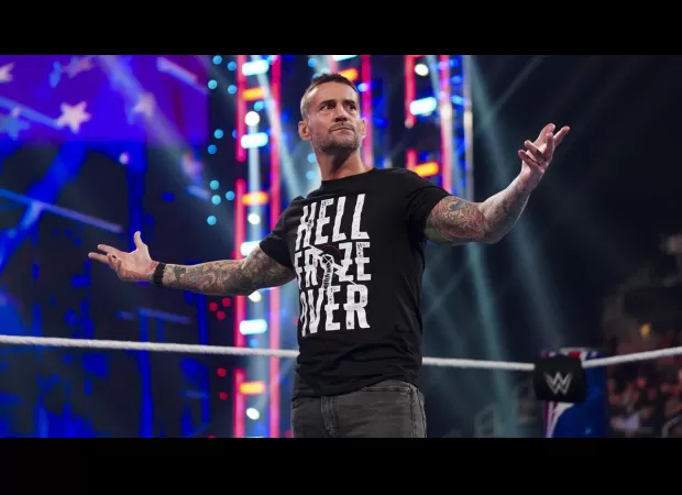 Wrestler CM Punk reacts to leaked video showing a real altercation with his WWE rival during a backstage fight.