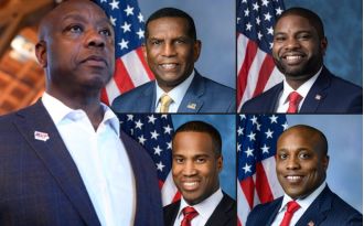 Tim Scott introduces a video series showcasing five Black Republican lawmakers from America.