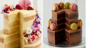 UK supermarket offers beautiful wedding cakes for under £50.