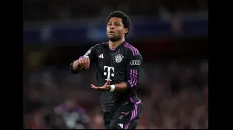 Soccer player Micah Richards criticizes Bayern Munich's Serge Gnabry and shares his predictions for Arsenal's performance in the Champions League quarter-final.