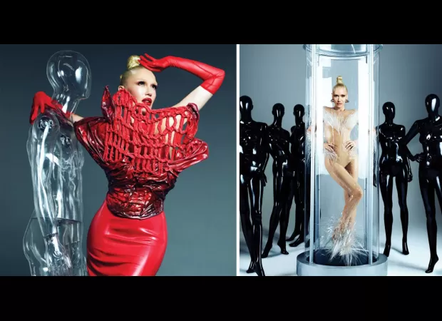 90s music star appears in futuristic photo shoot before band’s major return.