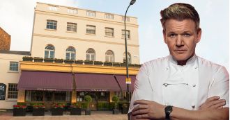 Gordon Ramsay's expensive pub in London has been occupied by squatters who might sue the chef.
