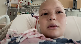 Nineteen-year-old daughter of TV star devastated by cancer relapse, breaks down in tears.