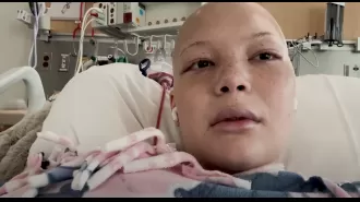 Nineteen-year-old daughter of TV star devastated by cancer relapse, breaks down in tears.