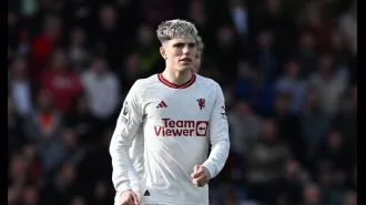Garnacho agrees with post criticizing ten Hag after Man United's draw with Bournemouth.