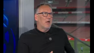 Merson criticizes Arsenal player for avoiding physical play in loss to Aston Villa.
