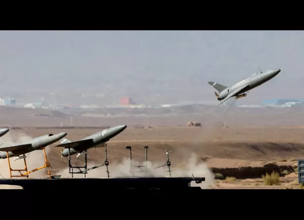 Iran retaliates against Israel with record-breaking drone attack, launching more than 100 drones.