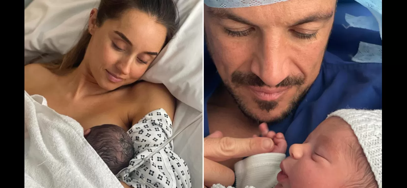 New dad Peter Andre shares precious photo with baby girl as fans eagerly anticipate her name.