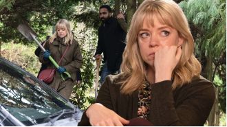 Toyah from Coronation Street is angry when the baby she gave birth to after being raped is discovered as stillborn.