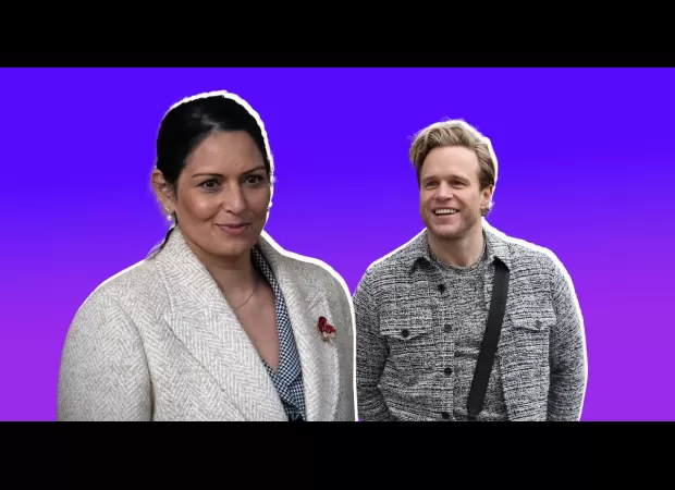 Priti Patel criticized for odd and embarrassing social media post about Olly Murs' new baby.