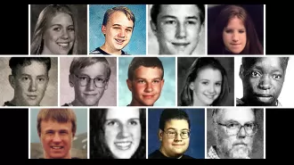 Honoring the 13 lives lost in the Columbine High School shooting, 25 years later.