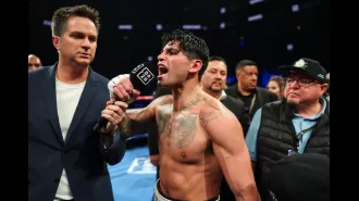 Ryan Garcia claims victory over Devin Haney in New York, challenging anyone who doubted him.