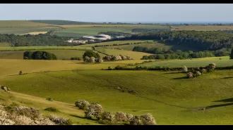 Police have blocked off a popular beauty spot due to an unexploded bomb discovered by campers.