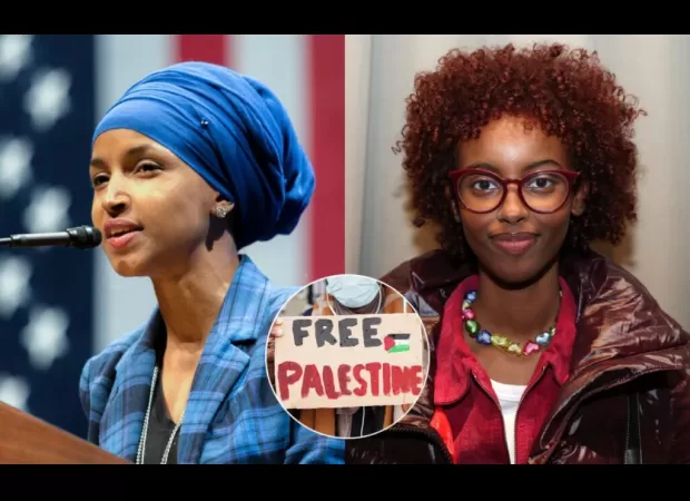 Rep. Ilhan Omar's child suspended with others for protesting against Israel at Columbia University.