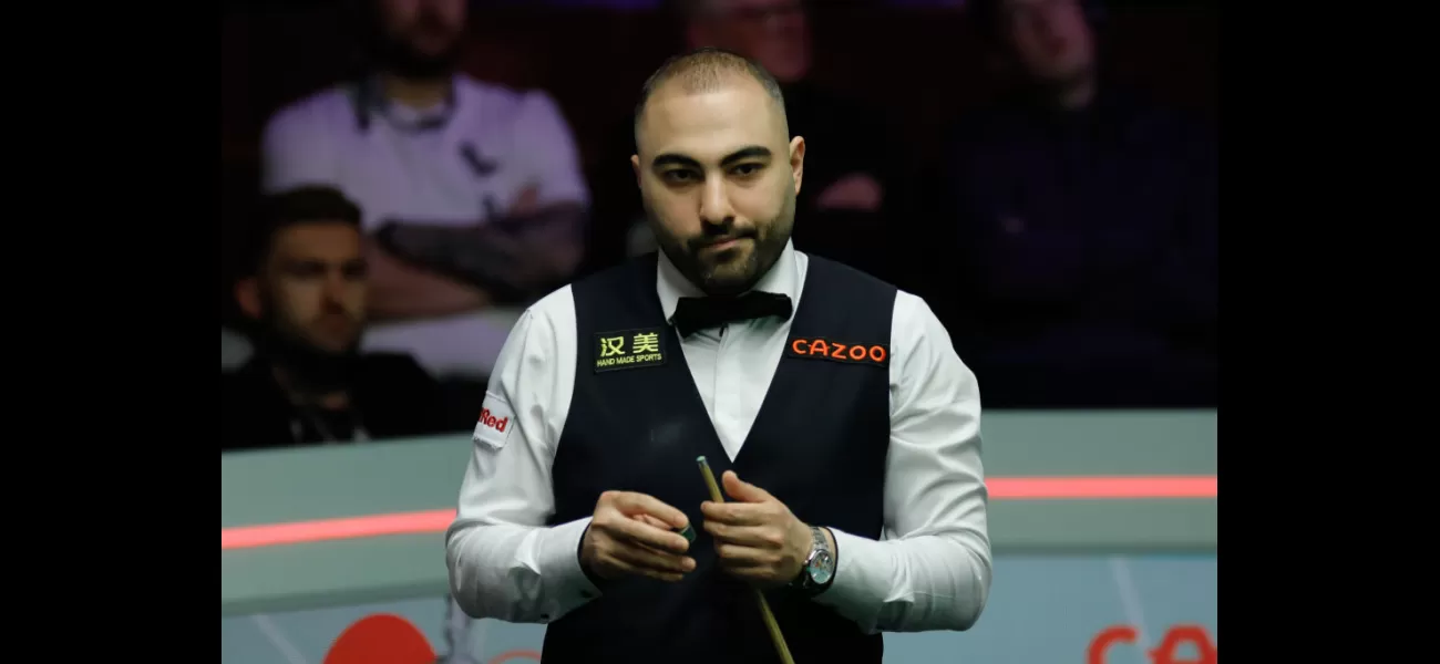 Snooker player Hossein Vafaei expresses frustration with Crucible tournament, calling it 