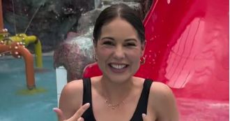 Louise Thompson reaches significant achievement 3 months after undergoing stoma bag surgery.