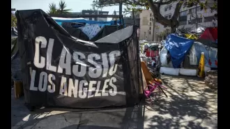 LA's homeless community's housing project receives mixed reactions from neighbors.