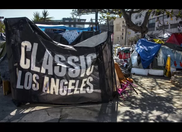 LA's homeless community's housing project receives mixed reactions from neighbors.
