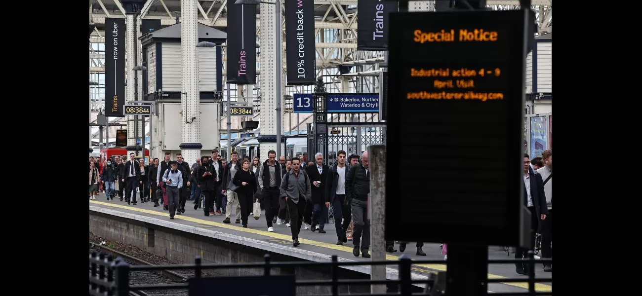 Train service disrupted in London Waterloo due to individual struck by train.