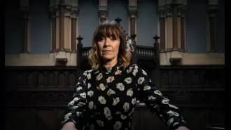 In a new video, Emmerdale's Rhona takes a decisive action during the final court case with Gus, potentially determining his fate.