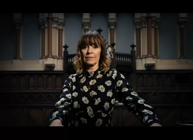 In a new video, Emmerdale's Rhona takes a decisive action during the final court case with Gus, potentially determining his fate.