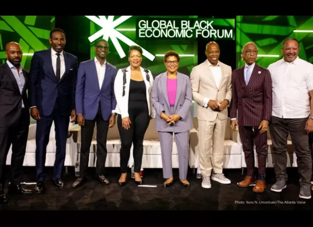 US black mayors gather in Atlanta for annual African American Mayors Association Conference.