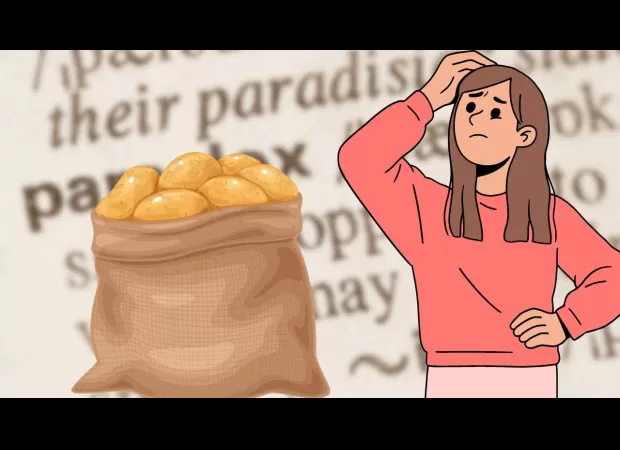 Can a potato be cut into two pieces and then reassembled to make two whole potatoes?