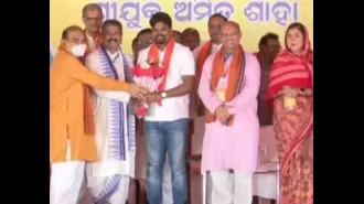 Former Congress member Prabodh Tirkey, who was a captain in the hockey team, has now joined the BJP.