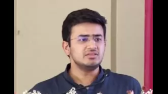 EC has charged Tejasvi Surya for seeking votes based on religious reasons.