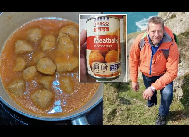 Man ate 11-year-old Tesco meatballs with jellified skin