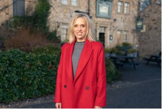 Actress Beth Cordingly announces she is in a relationship with an Emmerdale star and is deeply in love.