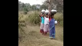 Nine villages in Keonjhar are experiencing a severe shortage of drinking water.